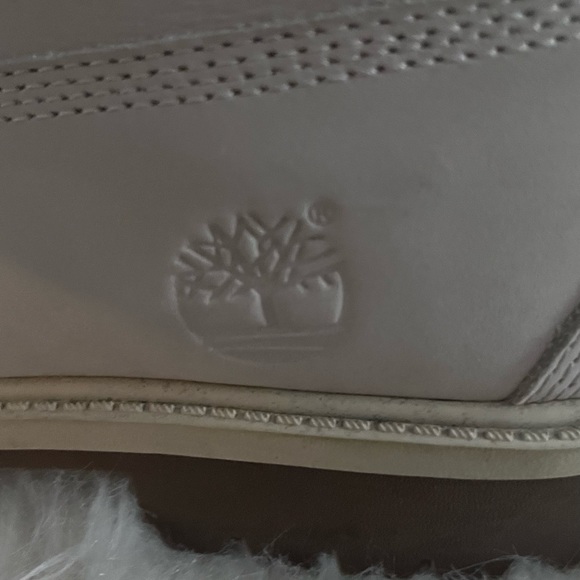 Timberland boots men white suede size 7 with Lambskin hand crafted leather lace - Picture 2 of 8